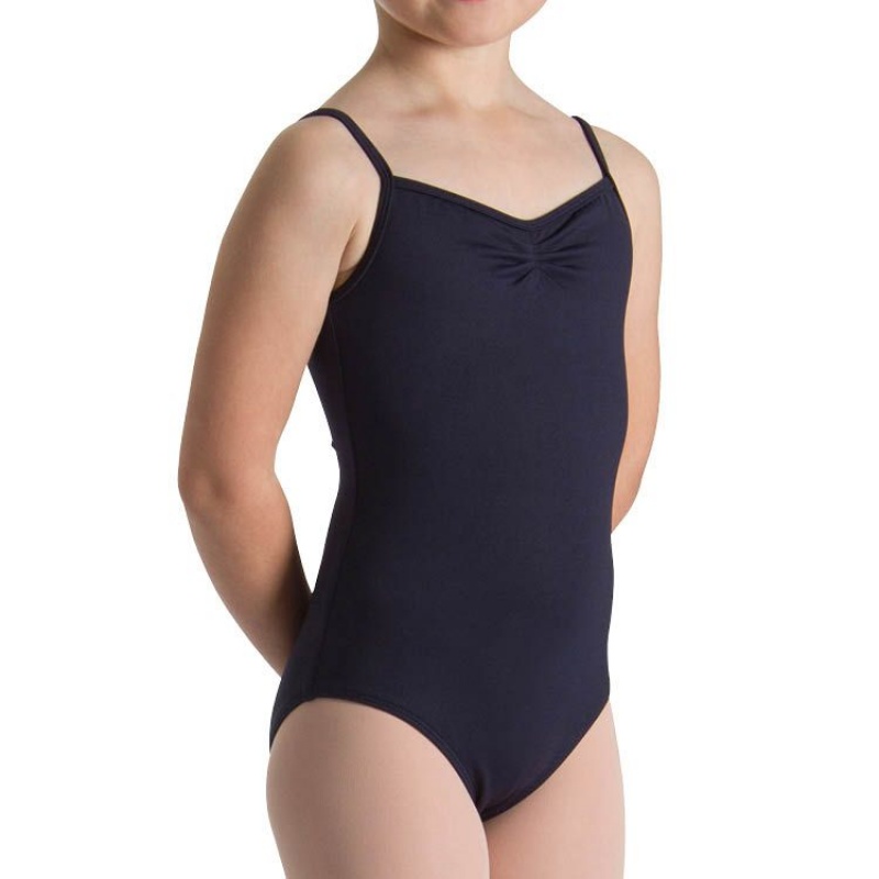 Trykoty Dziecięce Bloch Teresa Pinch Front And Back Granatowe | XPLGW91222