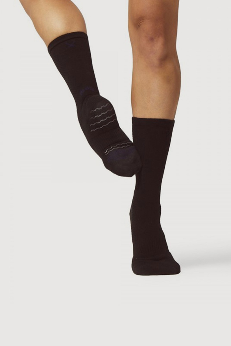 Współczesny Damskie Bloch Dance Sock Czarne | ZPLNQ93645